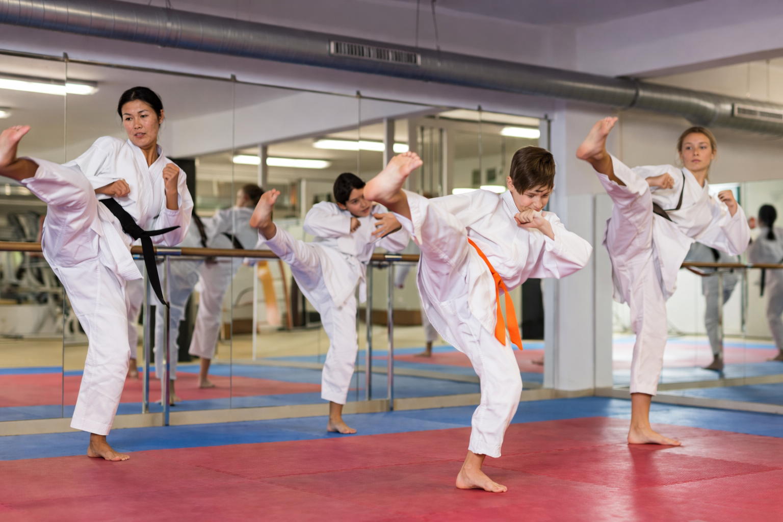 Karate training group